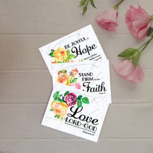 Faith Hope Love Bible Verse Notecards