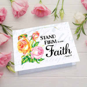 Stand Firm in Your Faith Notecard